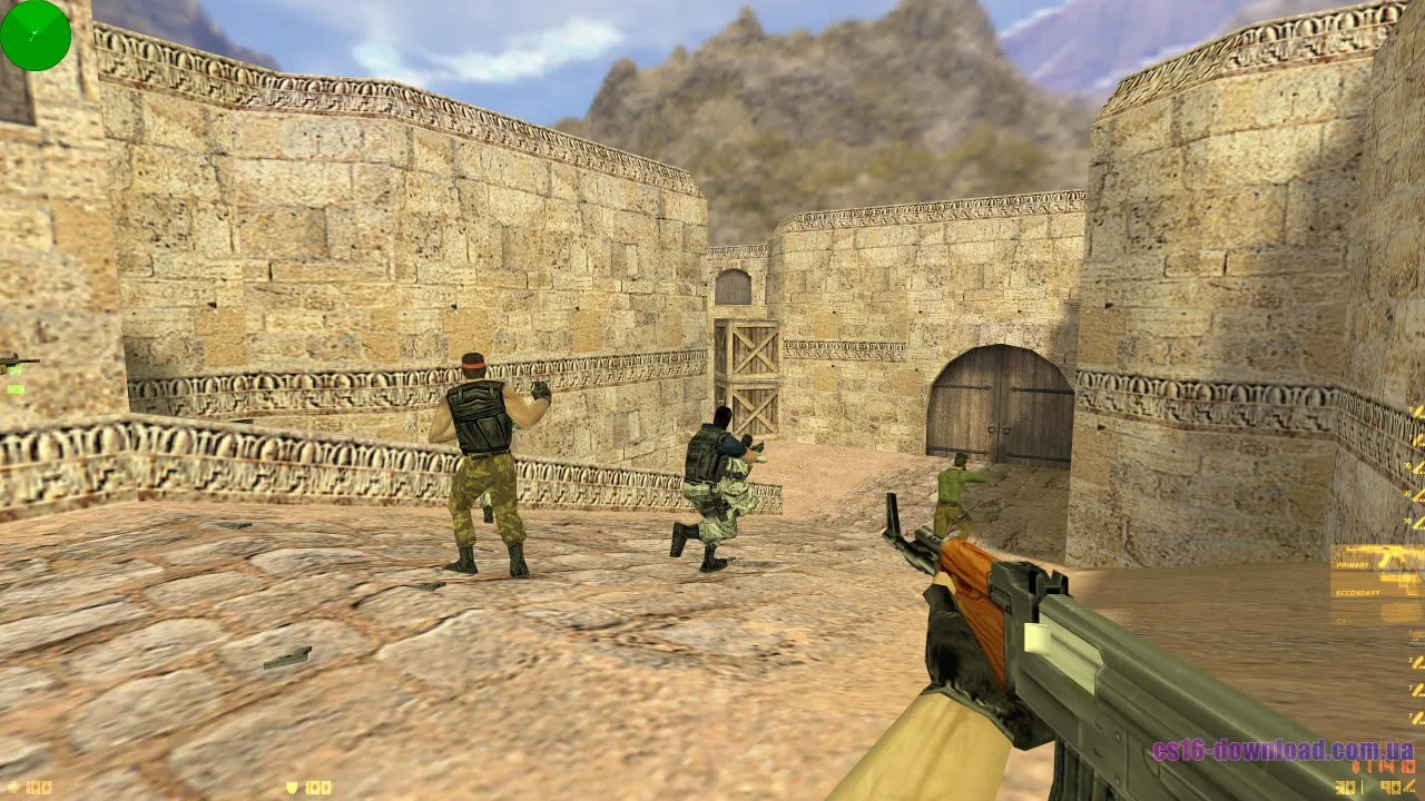 CS 1.6 — приклад стрільби з AK-47 у грі