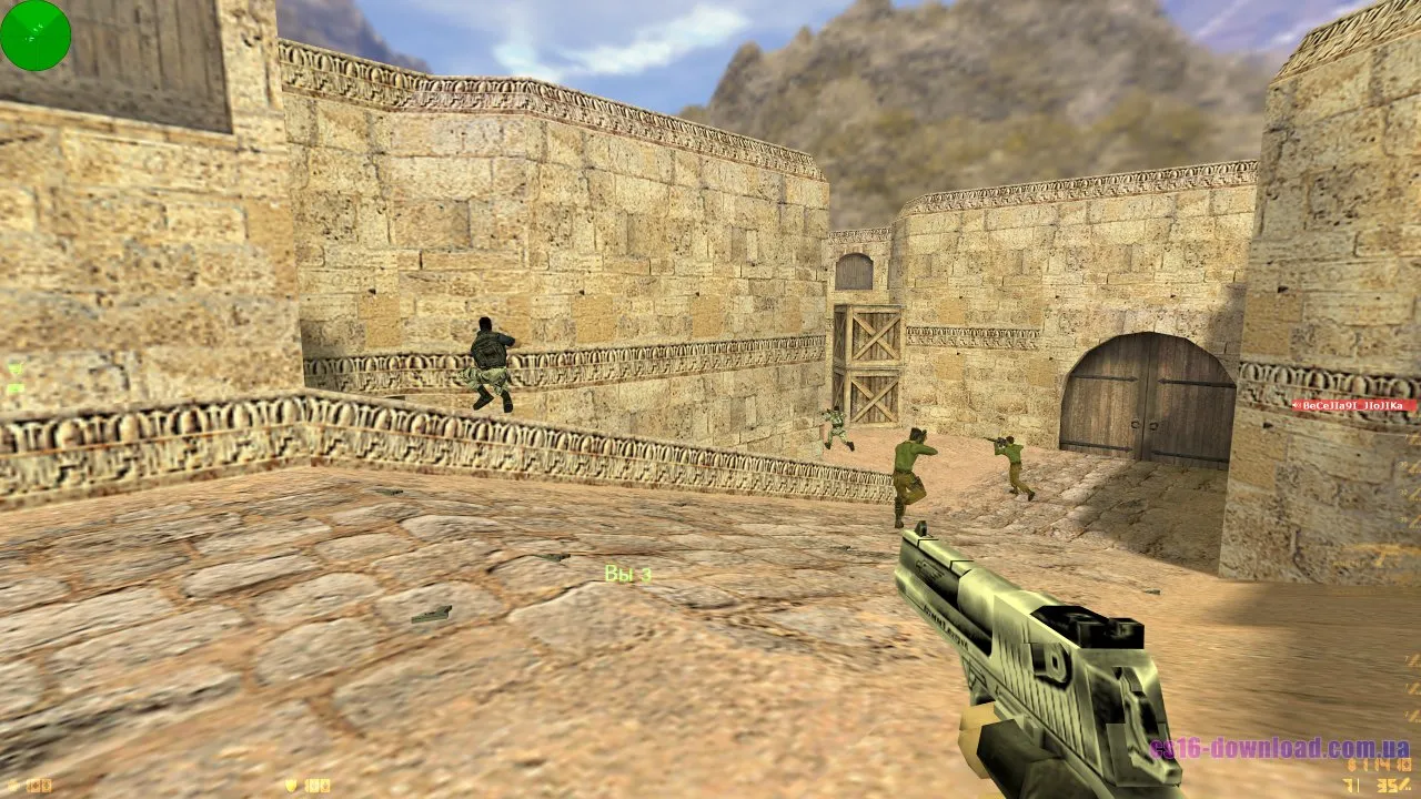 CS 1.6 — момент з Desert Eagle (деагл) у бою