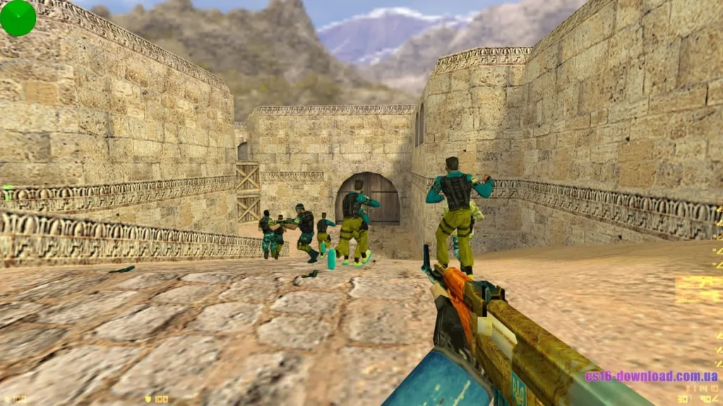 Гравець з AK-47 на українському сервері Counter-Strike 1.6