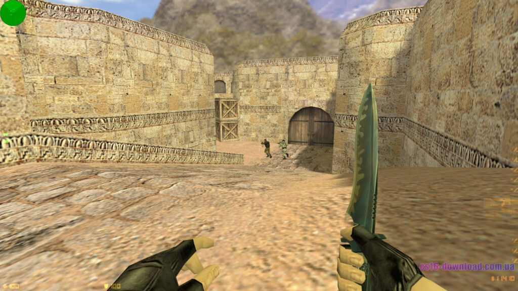 Ножовий раунд на карті de_dust2 у CS 1.6 оригінал