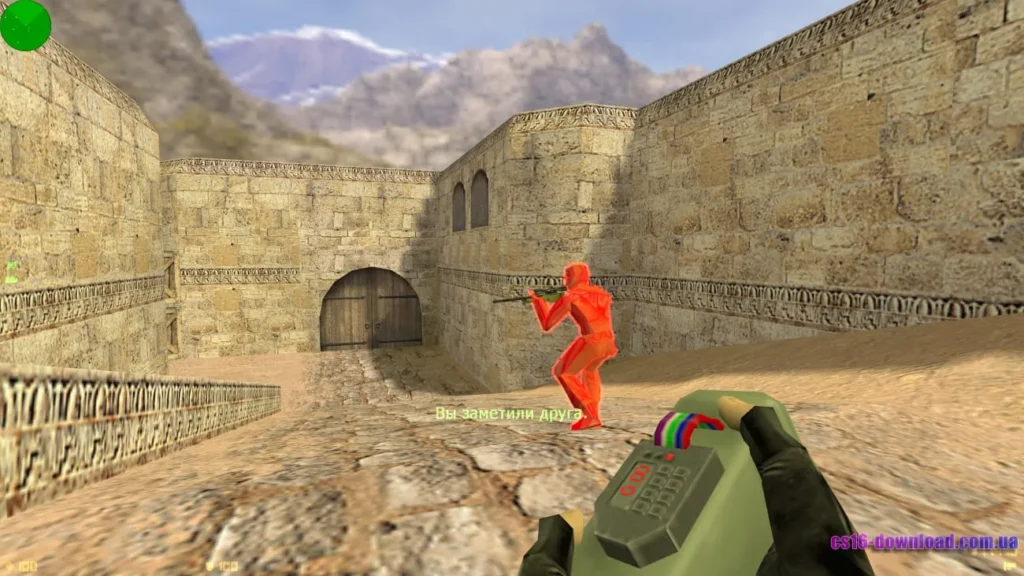 Закладка бомби в CS 1.6 з читами — висококонтрастні моделі гравців на карті