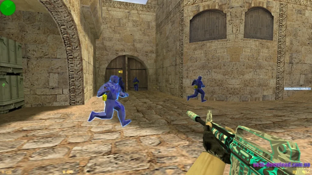 M4A1 у CS 1.6 з читами — сині моделі спецназу для кращого розпізнавання