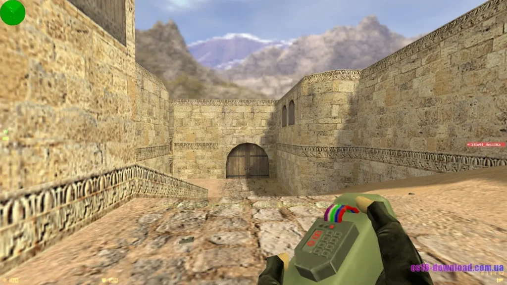 Закладка бомби в CS 1.6 GSCLIENT V2 на класичній карті Counter-Strike