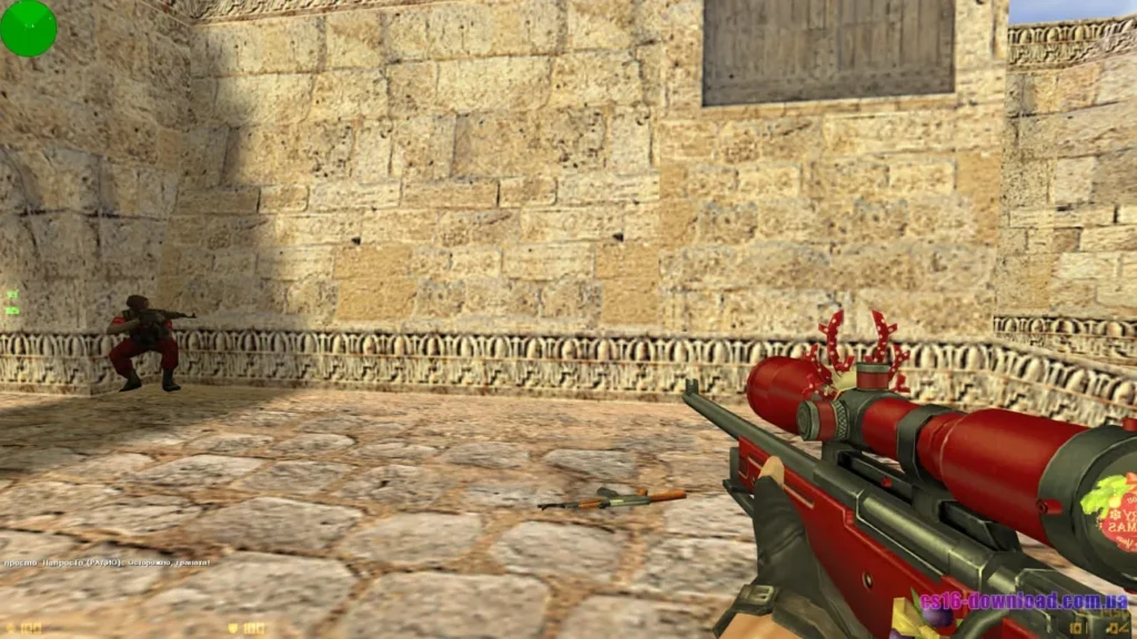 Снайперська гвинтівка AWP у CS 1.6 Новорічна без втрати FPS