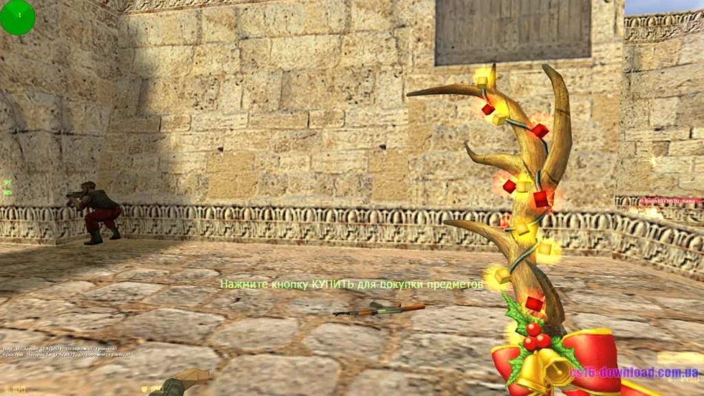 Новорічний ніж у CS 1.6 зі святковим зимовим оформленням