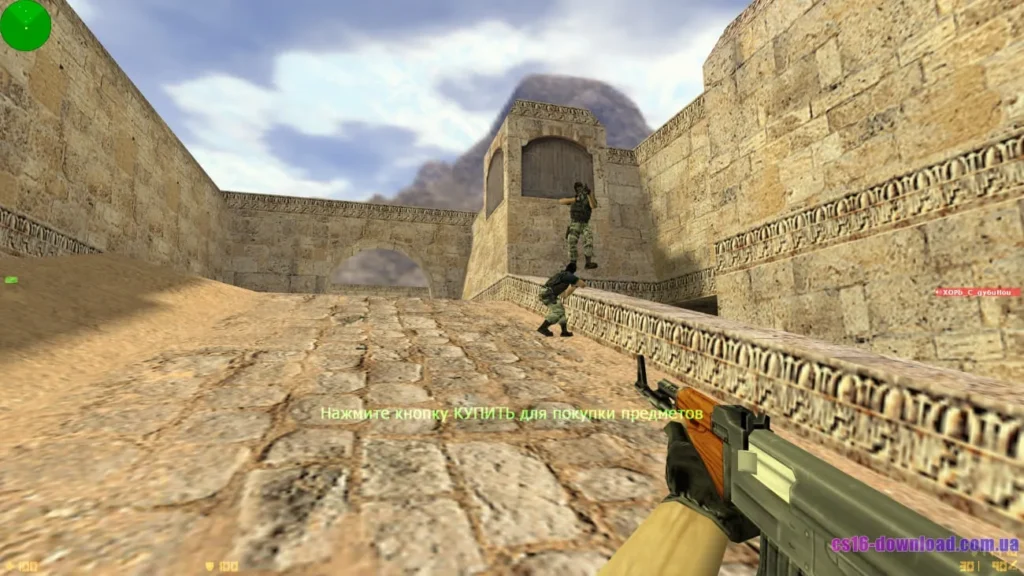 CS 1.6 Windows 10 з AK-47 — геймплей Counter-Strike 1.6 онлайн
