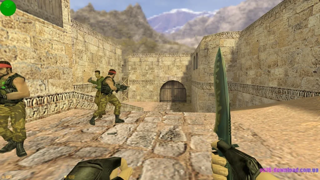 Ніж у CS 1.6 на Windows 11 — класичний геймплей