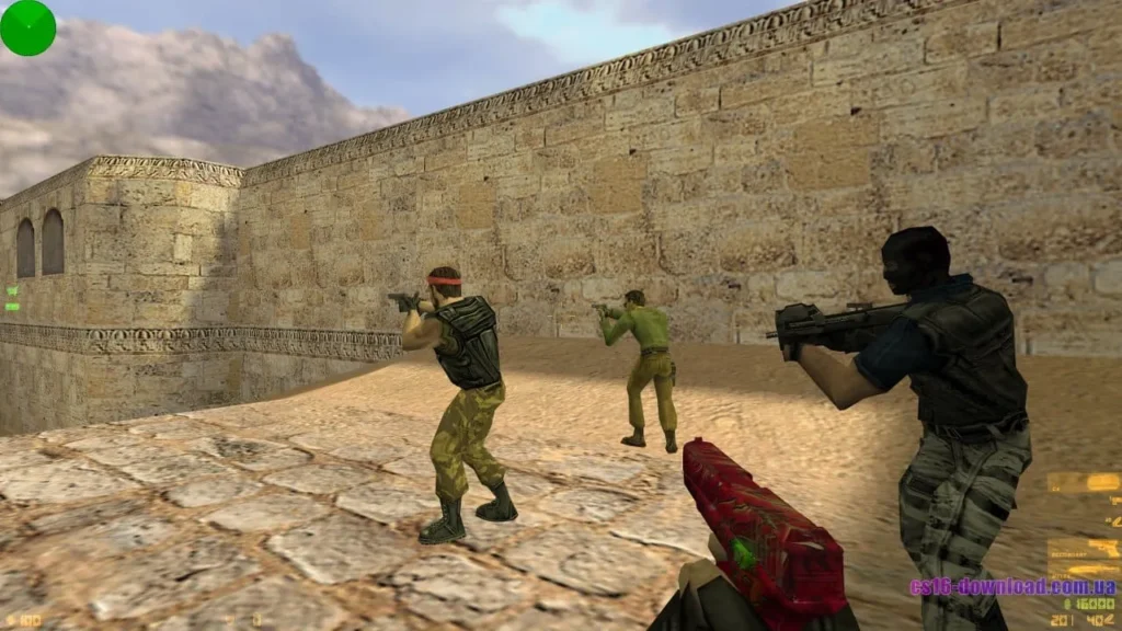 Glock у КС 1.6 від Лама V2 під час гри з ботами