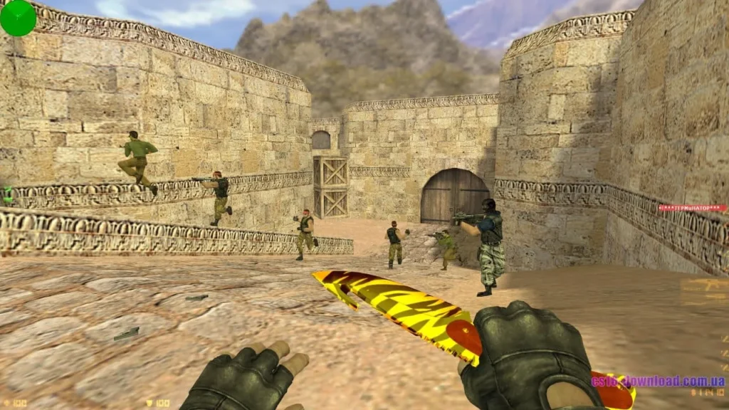 Ніж у КС 1.6 від Лама V2 під час гри з ботами