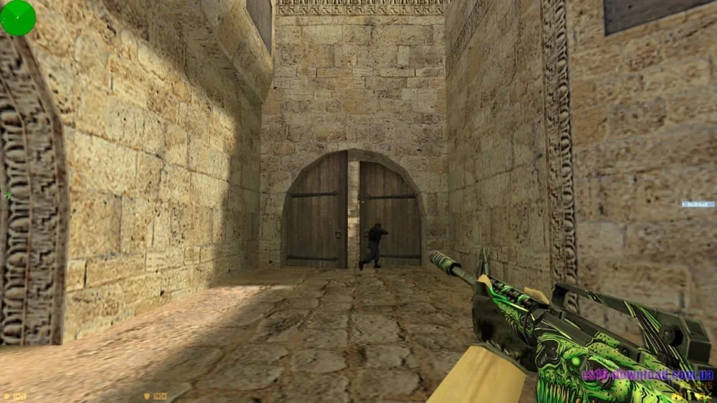 M4A1 у КС 1.6 від Лама V2 під час офлайн гри з бота