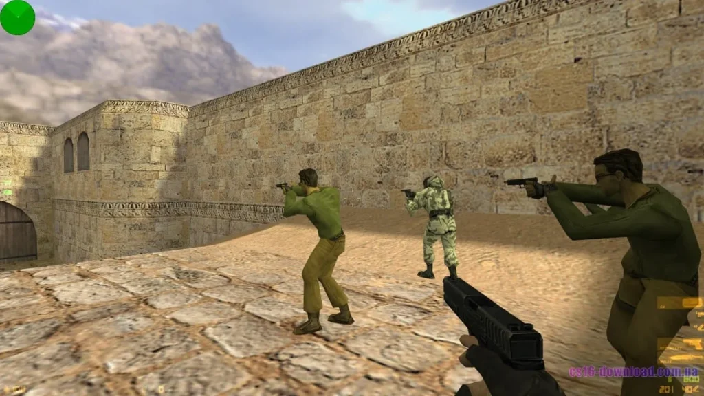 Glock у КС 1.6 Стім під час гри з ботами