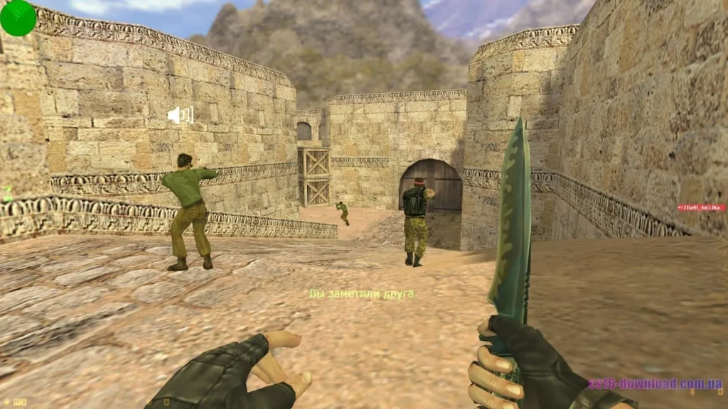 Ніж у КС 1.6 Стім під час гри з ботами