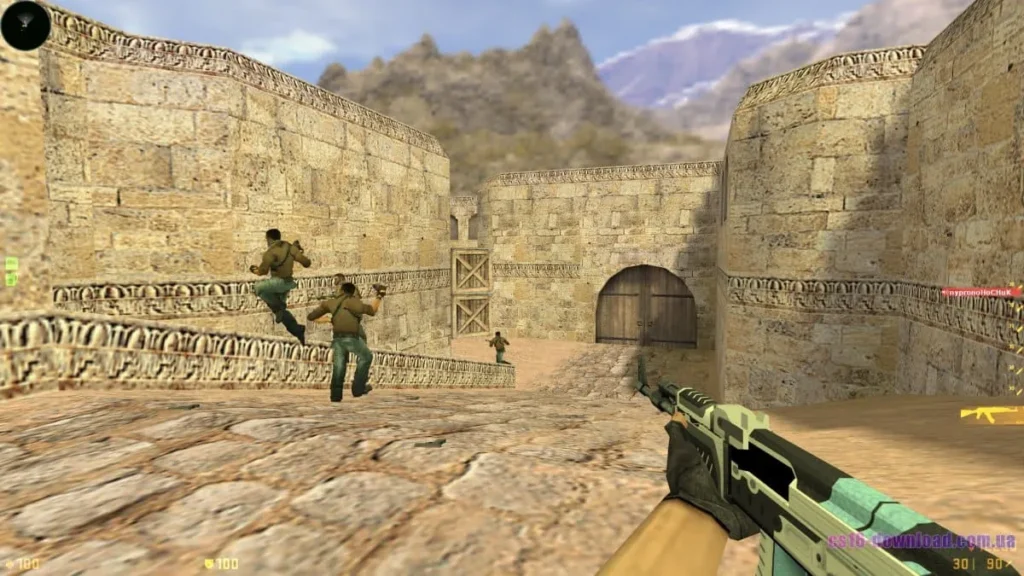 AK-47 у CS GO 1.6 під час гри з ботами