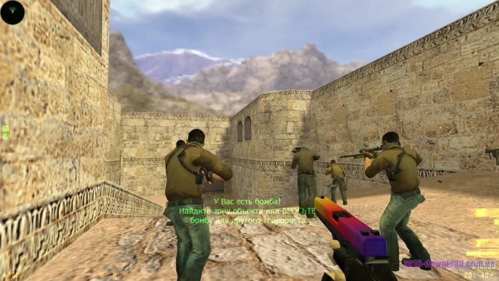 Glock у CS GO 1.6 під час гри з ботами