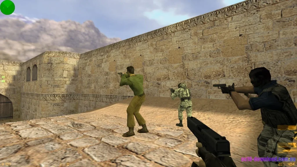 Пістолет Glock у Counter-Strike 1.6 на старті раунду