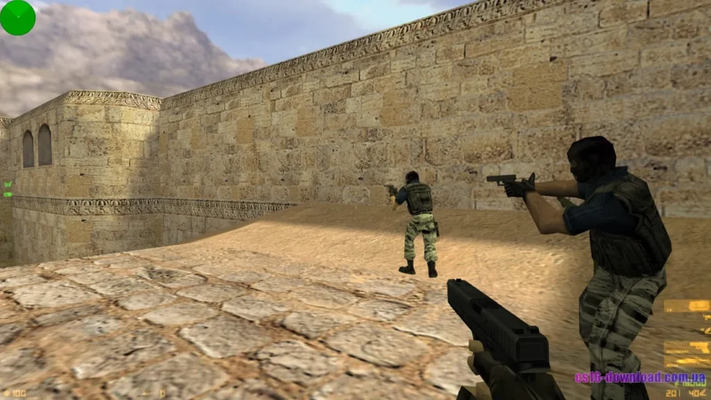 Glock у Counter-Strike 1.6 під час гри з ботами