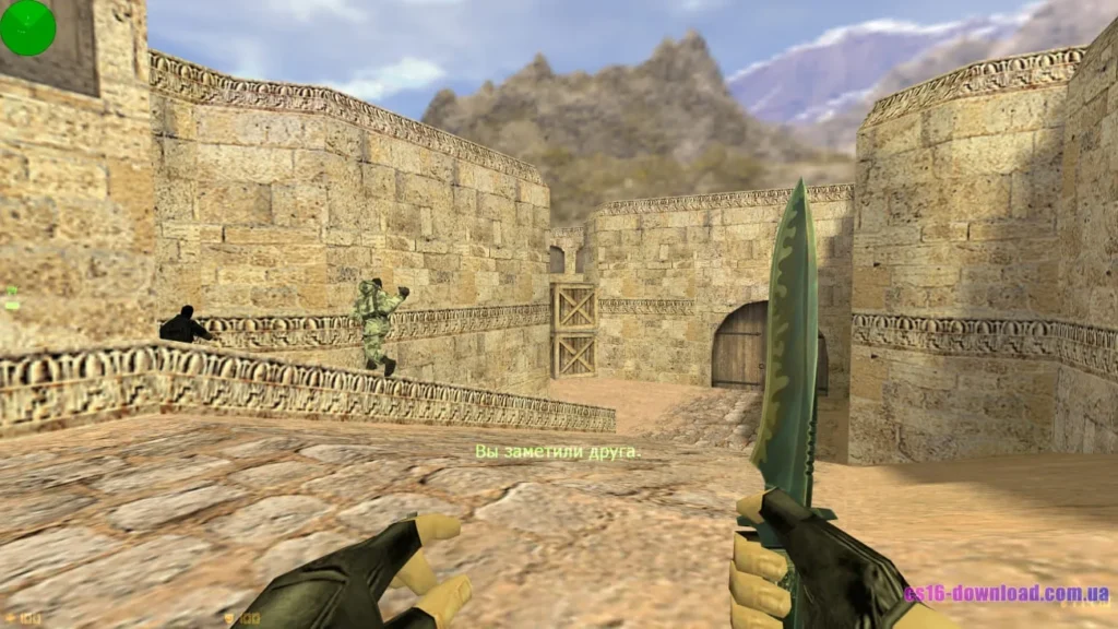 Ніж у Counter-Strike 1.6 під час гри з ботами