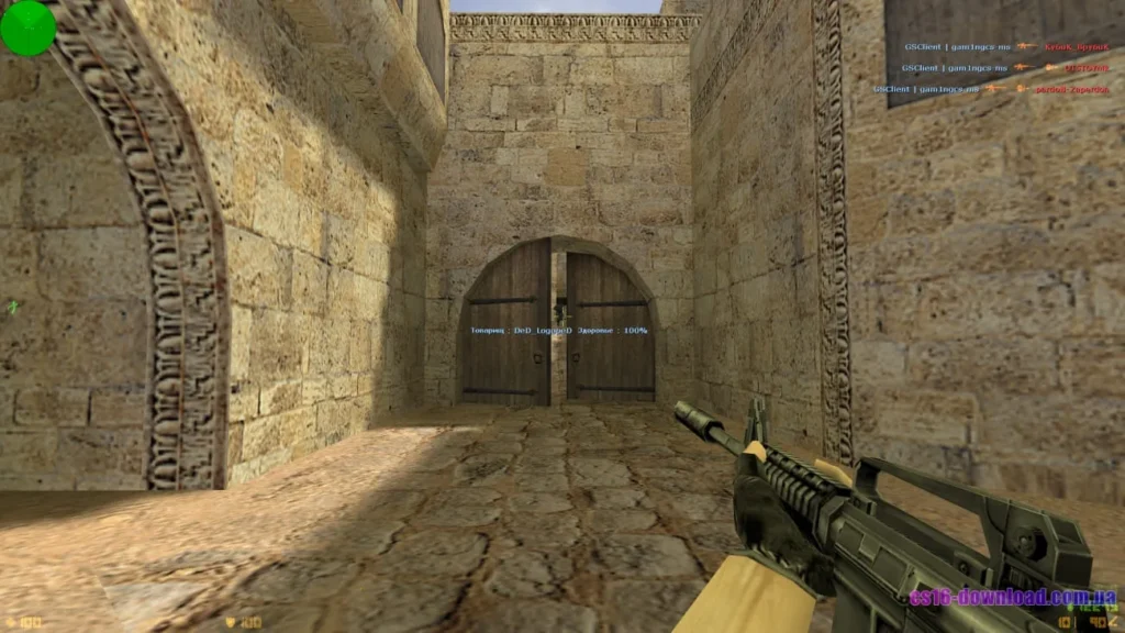 M4A1 у Counter-Strike 1.6 під час офлайн гри з ботами