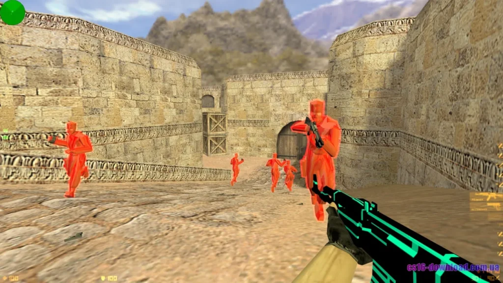 AK-47 у КС 1.6 з ВХ під час гри з ботами