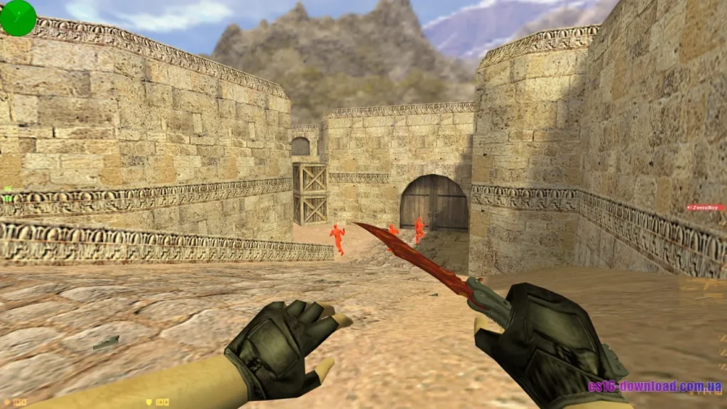 Ніж у КС 1.6 з ВХ під час гри з ботами