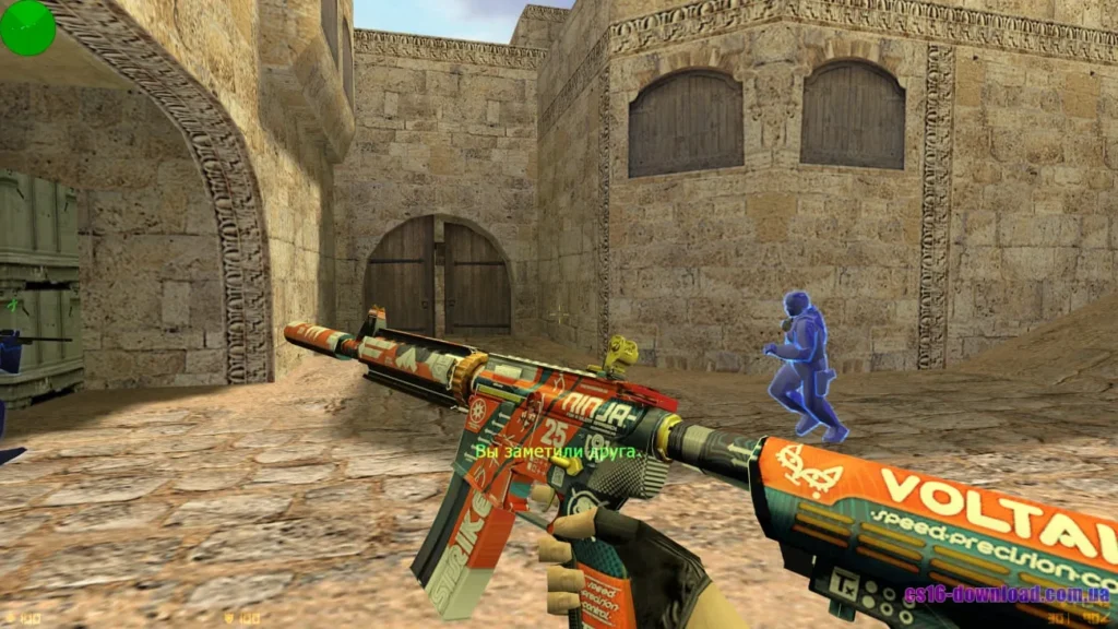 M4A1 у КС 1.6 з ВХ під час офлайн гри з ботами