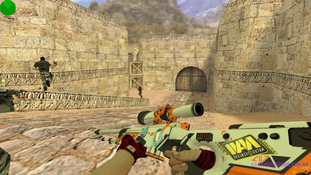 Скріншот CS 1.6 DreamHack зі снайперською гвинтівкою AWP