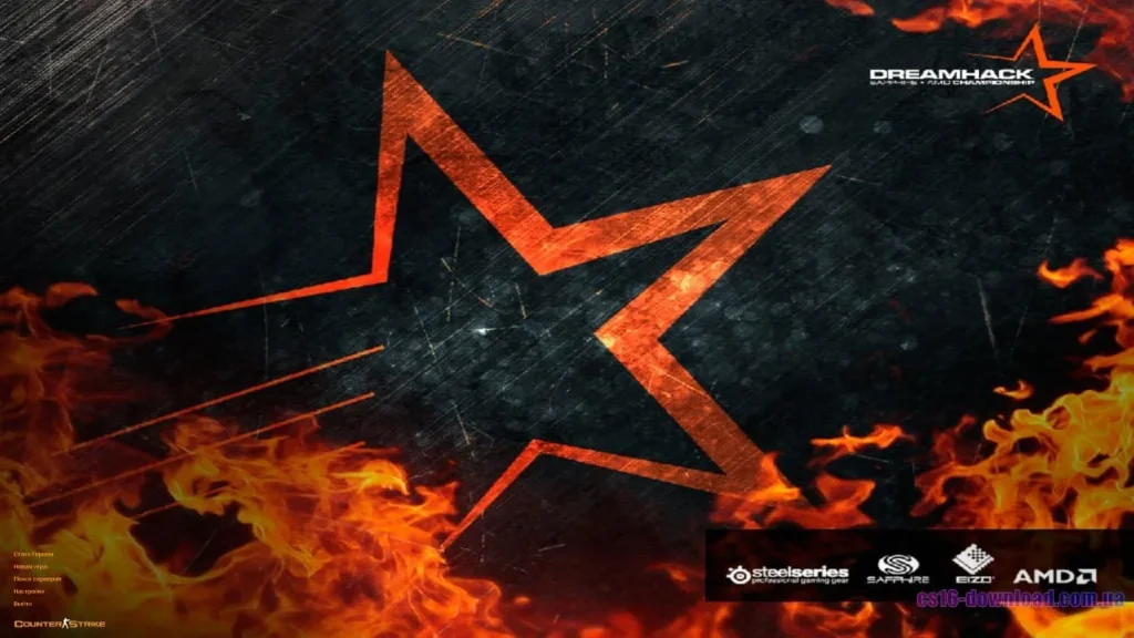 Головне меню збірки Counter-Strike 1.6 DreamHack
