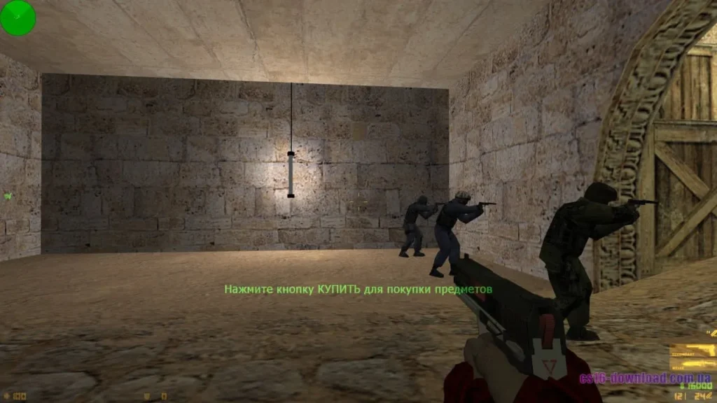 Скріншот Counter-Strike 1.6 DreamHack з пістолетом USP у грі