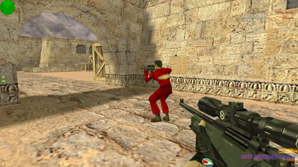 Скріншот Counter-Strike 1.6 ESWC зі снайперською гвинтівкою AWP