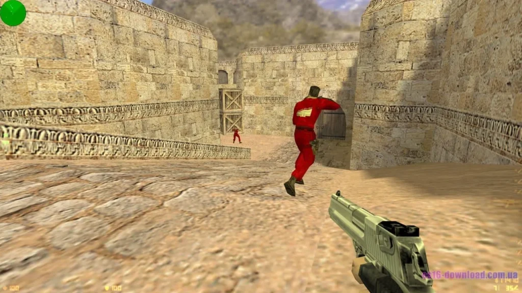 Скріншот CS 1.6 ESWC з пістолетом Desert Eagle у грі