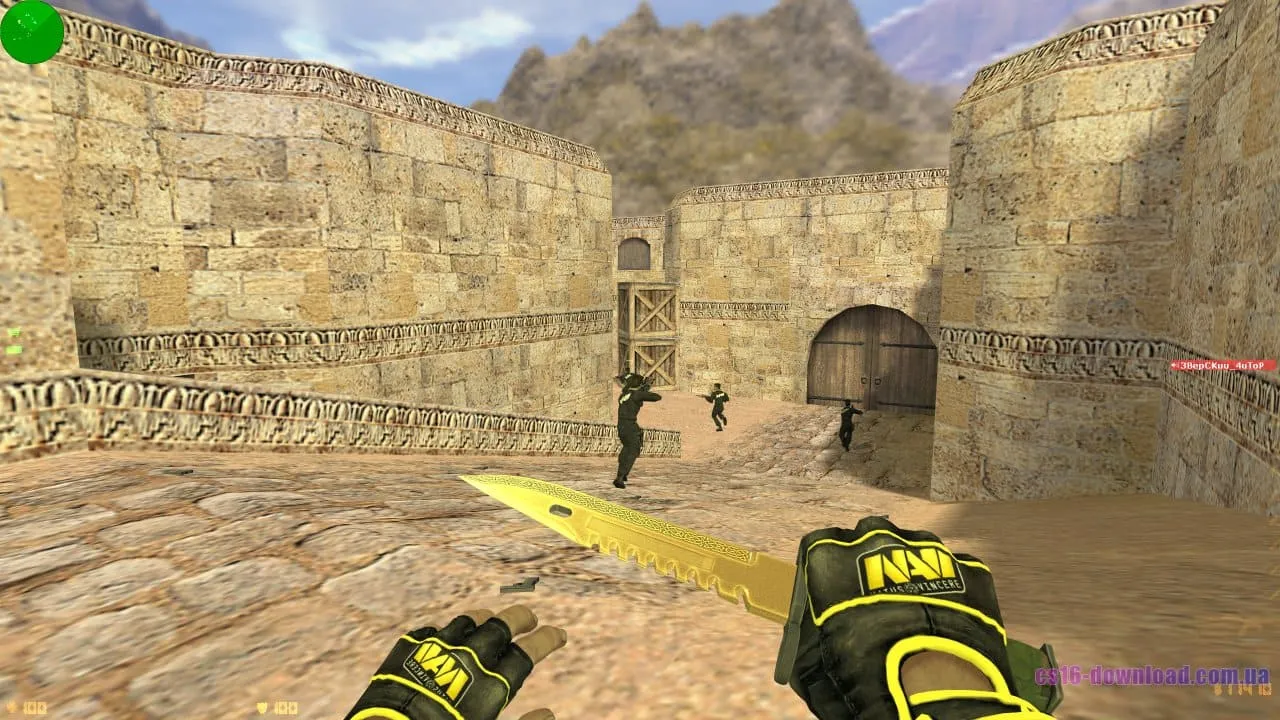 Ніж у збірці CS 1.6 NAVI на карті Dust2