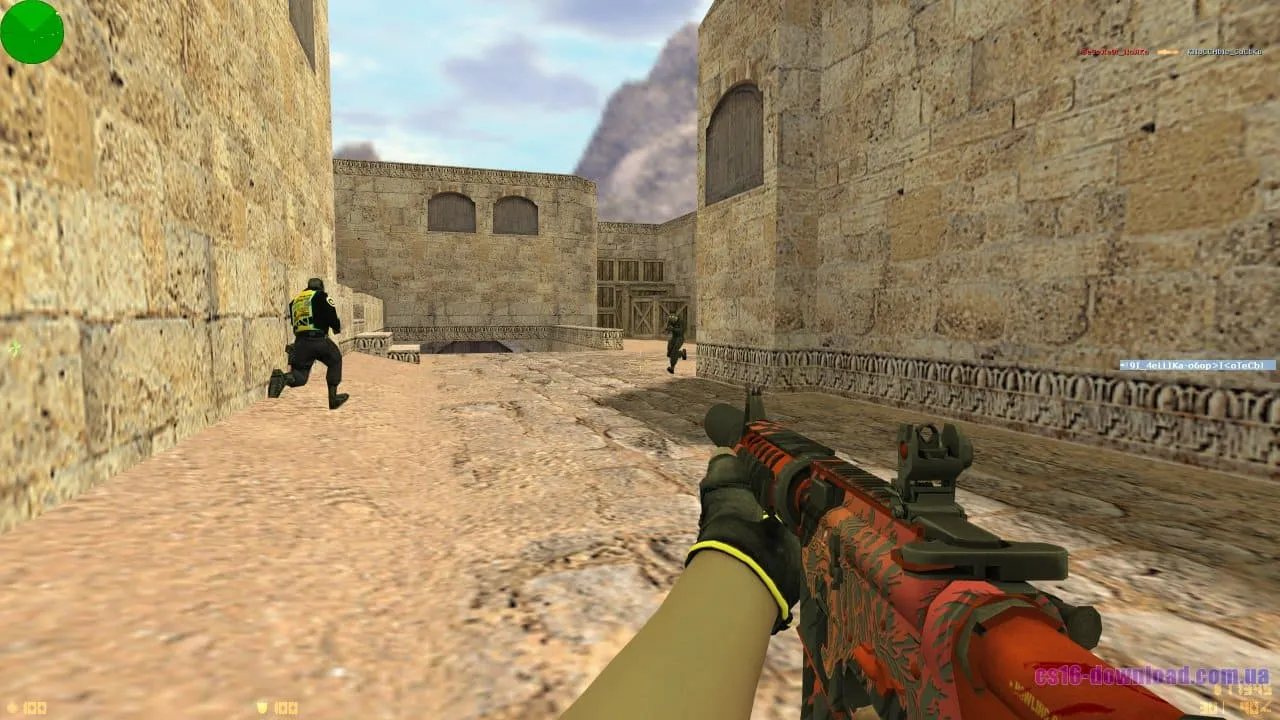 Скріншот Counter-Strike 1.6 NAVI з гвинтівкою M4A1