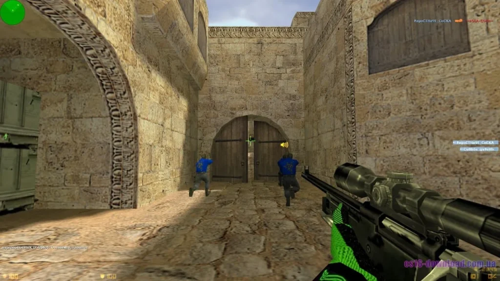 Скріншот CS 1.6 Razer Edition зі снайперською гвинтівкою AWP
