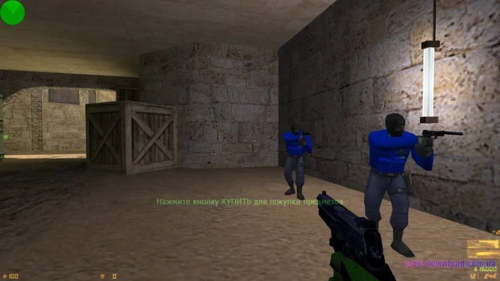 Скріншот CS 1.6 Razer Edition з пістолетом USP у грі