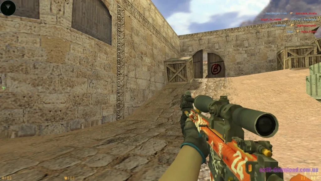 Скріншот Counter-Strike Global Offensive зі снайперською гвинтівкою AWP