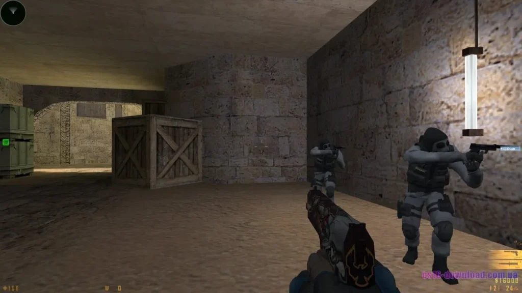 Скріншот CS GO з пістолетом USP у мережевій грі
