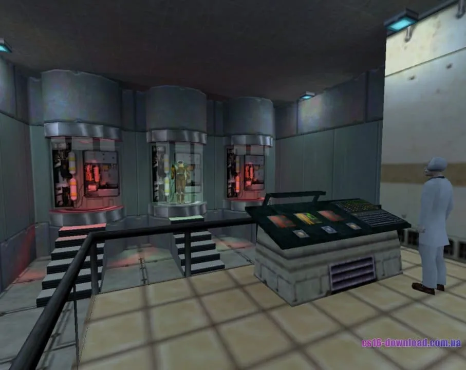 Лабораторія Black Mesa у Half-Life з науковим обладнанням