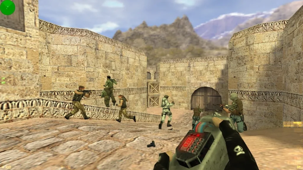 Скріншот CS 1.6 FastCup з бомбою під час гри на Dust2
