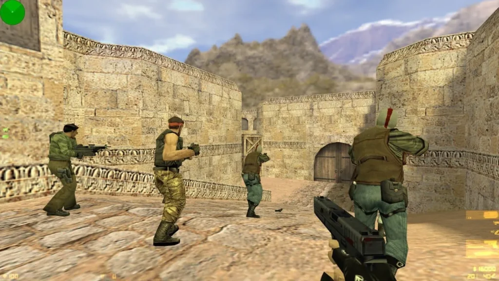 Скріншот Counter-Strike 1.6 FastCup з пістолетом Glock