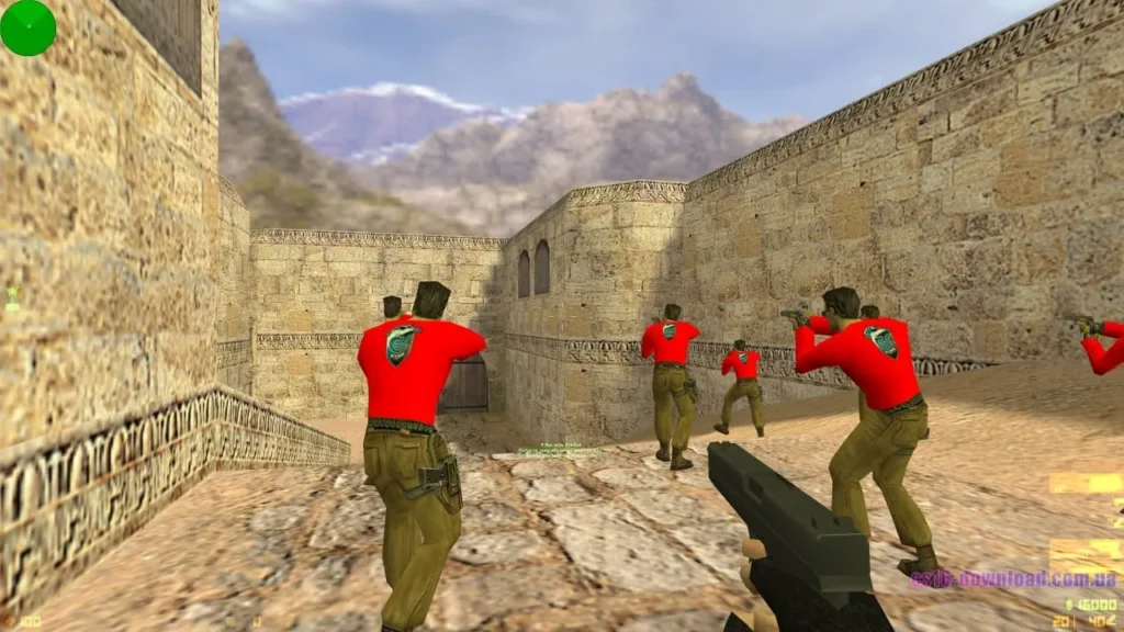 Скріншот Counter-Strike 1.6 ESC-Gaming з пістолетом Glock