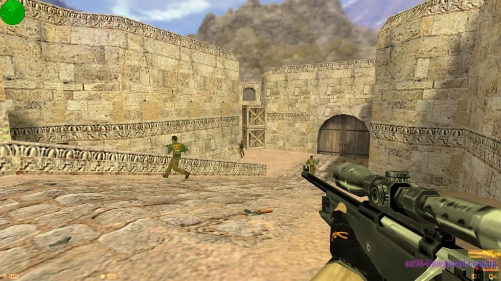 Скріншот Counter-Strike 1.6 Fnatic зі снайперською гвинтівкою AWP