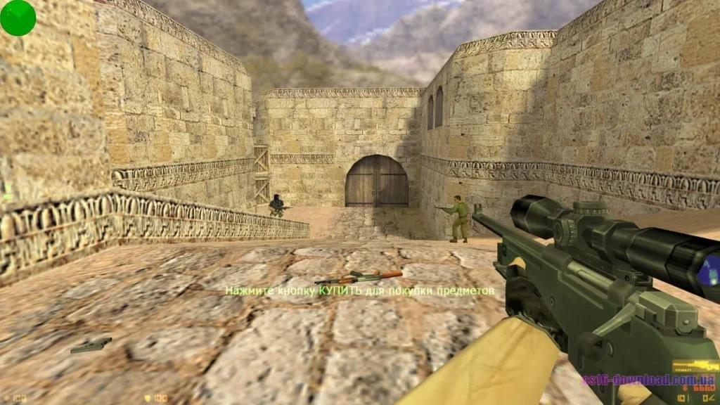 Скріншот Counter-Strike 1.6 на Mac зі снайперською гвинтівкою AWP
