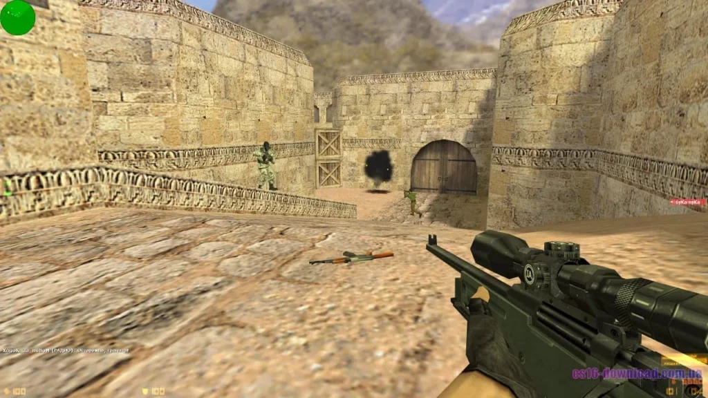Скріншот Counter-Strike 1.6 SK Gaming зі снайперською гвинтівкою AWP