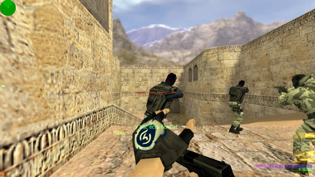Скріншот Counter-Strike 1.6 SK Gaming з пістолетом Glock